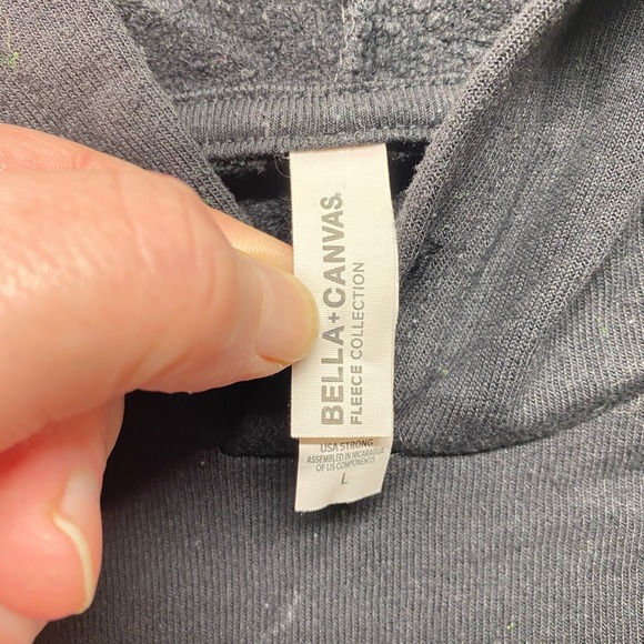 Bella Canvas Sweater Mens Large Michigan Marlins‎ Hoodie Black Fleece Collection - Picture 2 of 9